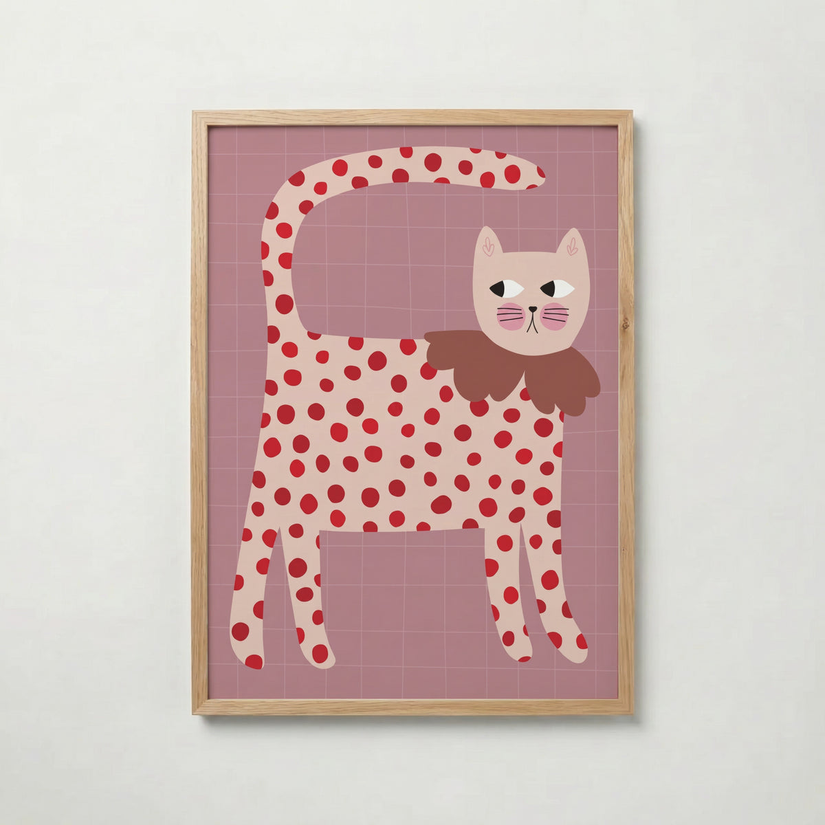 Dotty Whiskers poster visad rakt fram – Bozetto affisch i hög tryckkvalitet i hög tryckkvalitet