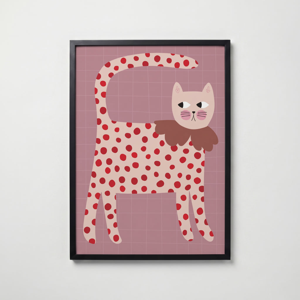 Dotty Whiskers – affisch med snyggt motiv, köp enkelt hos Bozetto i flera storlekar
