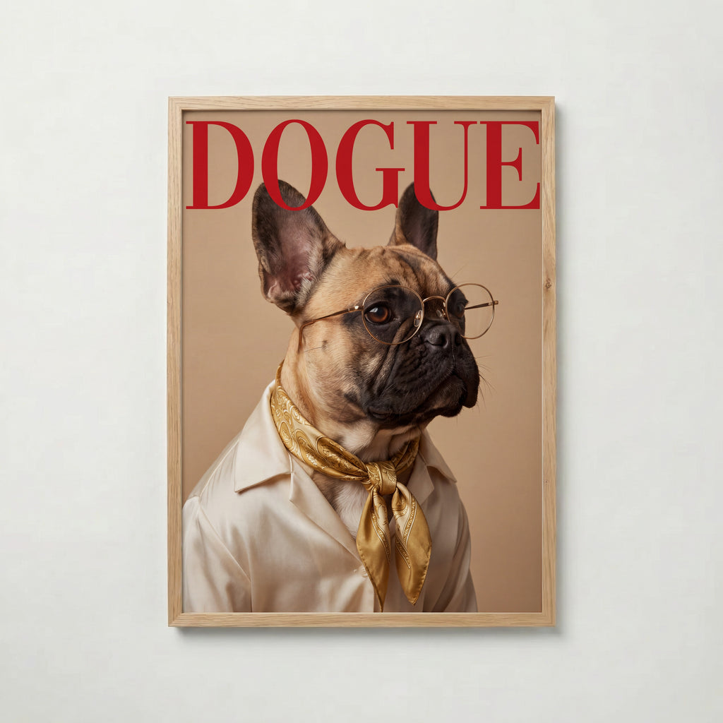 DOGUE husdjursporträtt i ekram