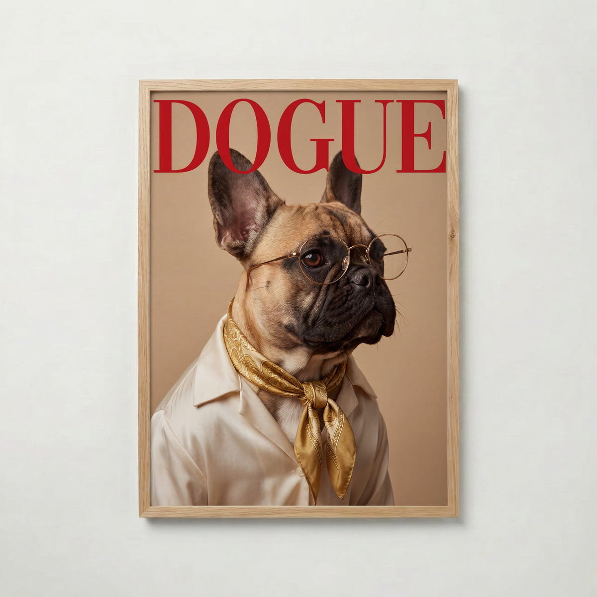 DOGUE husdjursporträtt i ekram