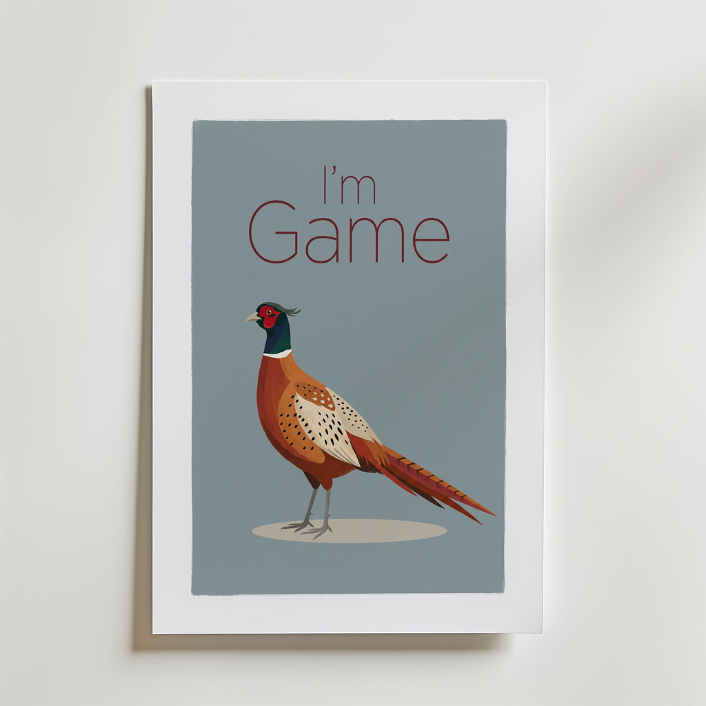 I'm Game Poster – med passepartout