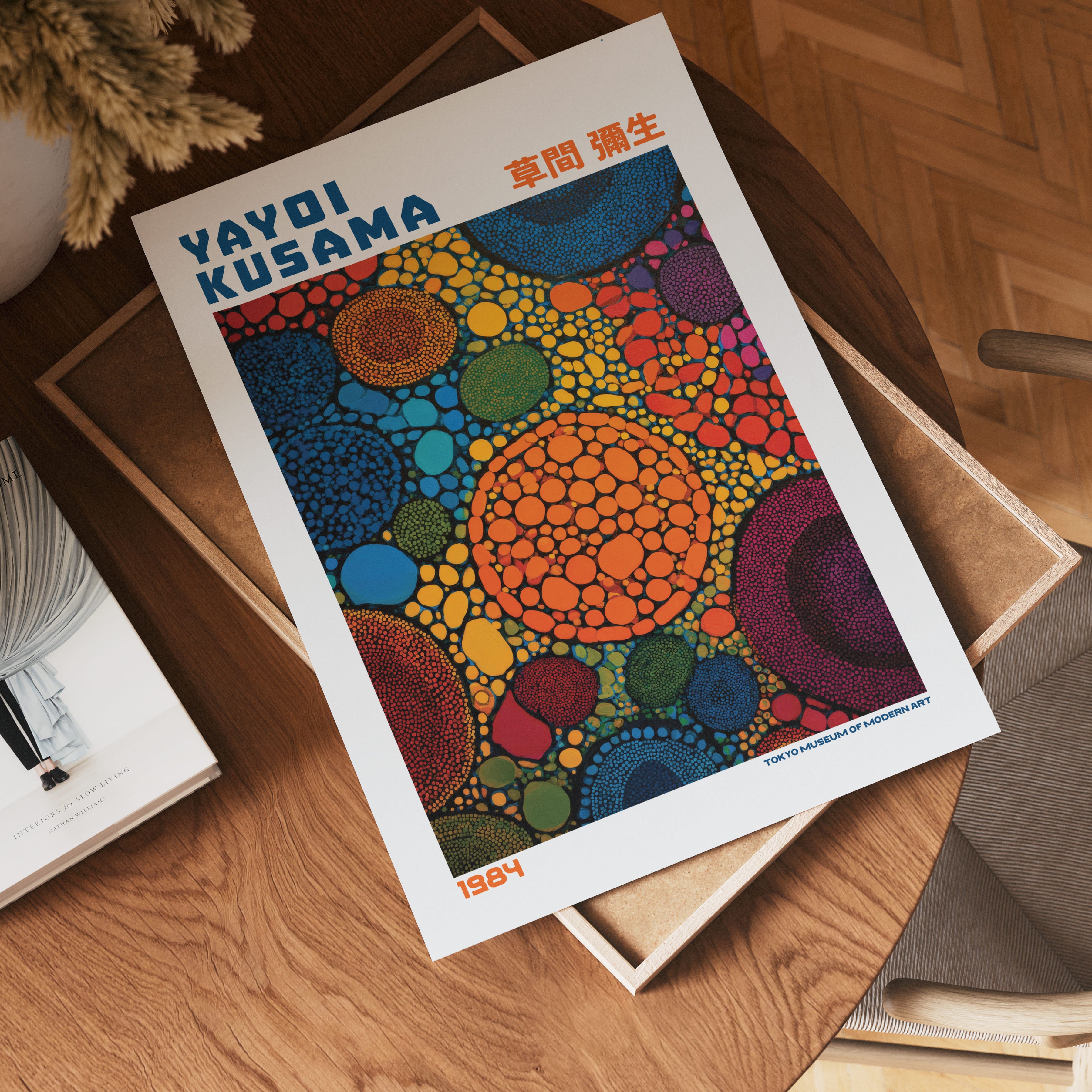 Yayoi Kusama Solar Mosaic 1984 Poster - Affisch – Bozetto