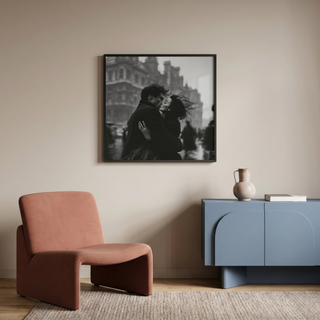 Paris Kiss Poster – i rum 2