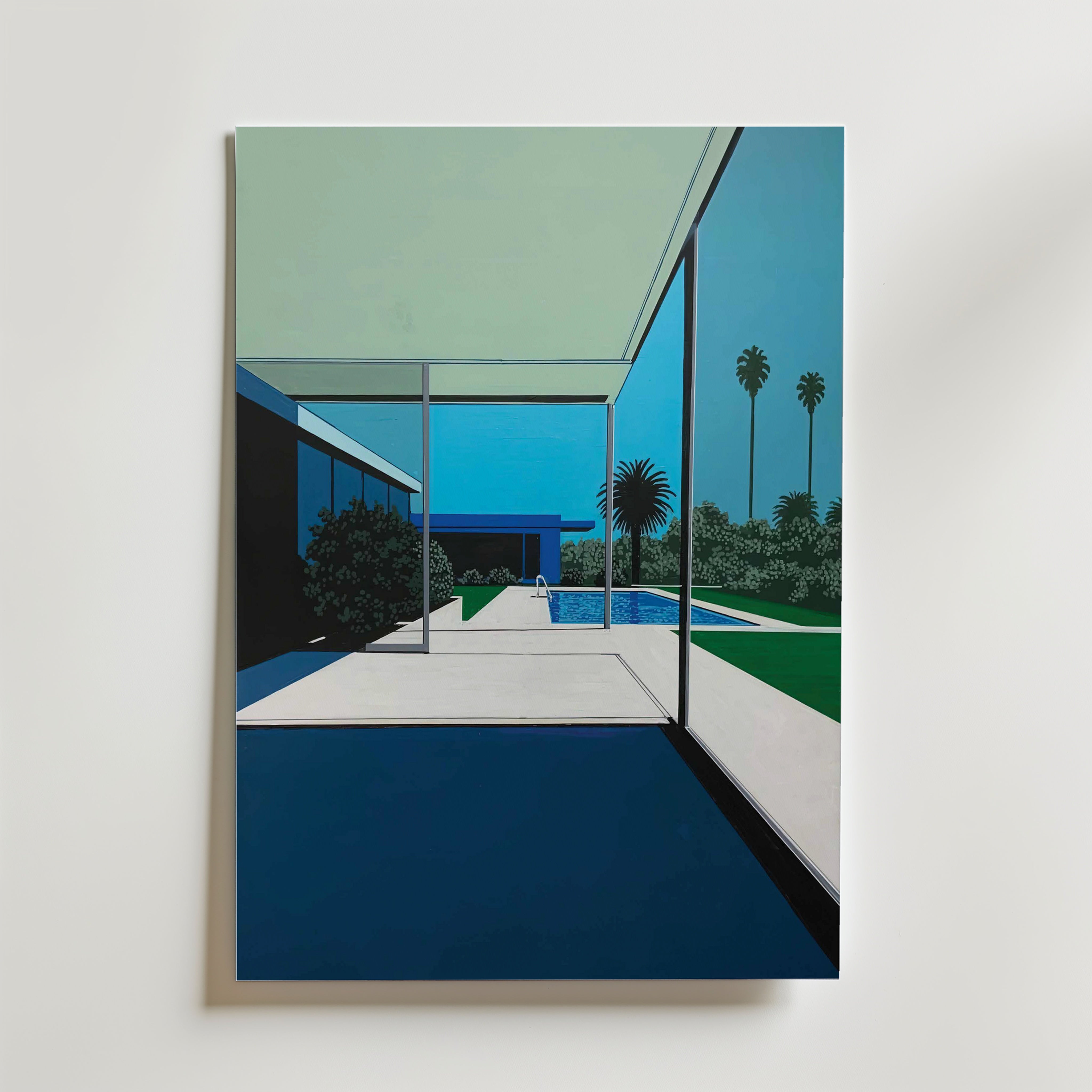 Hiroshi Nagai Poolside Morning Poster - Affisch – Bozetto
