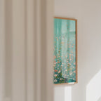 Turquoise Wildflower Meadow Poster – väggvideo