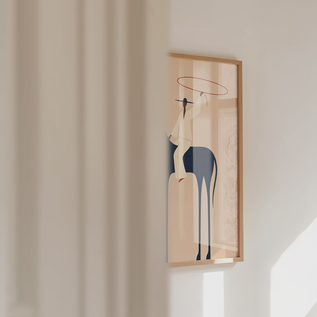 Minimalistic Cowboy Poster – väggvideo
