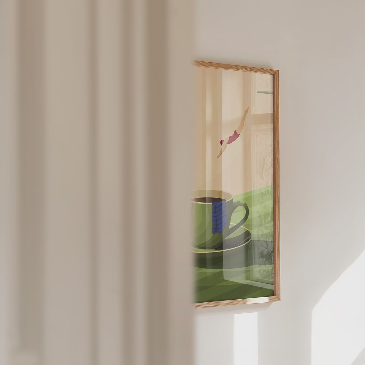 Coffee Dive Poster – väggvideo