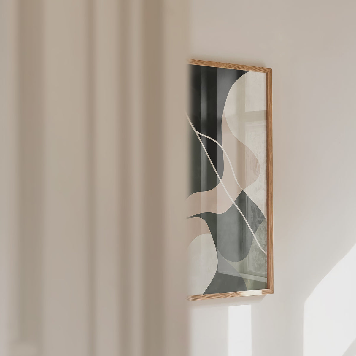 Abstract Face Shape Poster – väggvideo