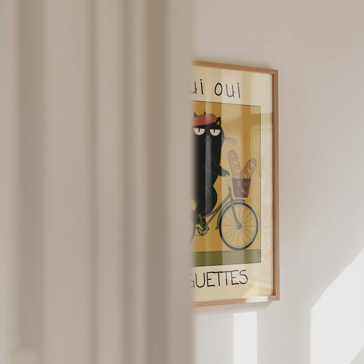 French Baguette Cat Poster – väggvideo