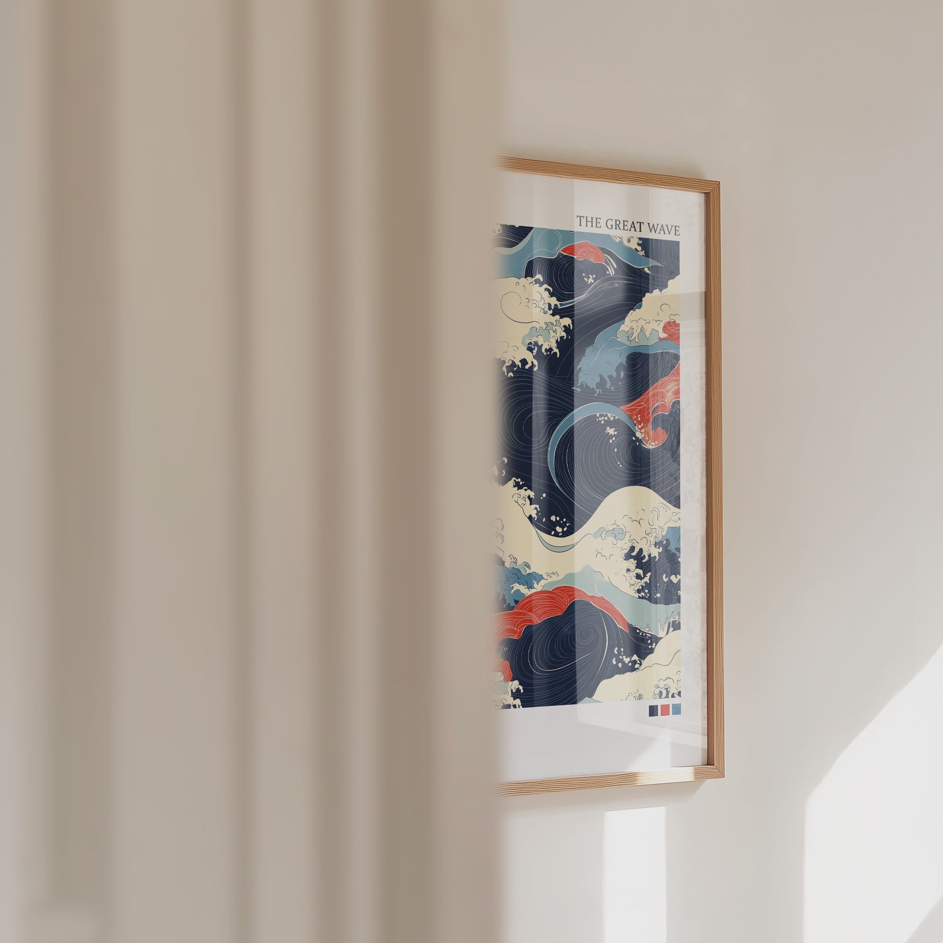 Hokusai The Great Wave Poster – väggvideo