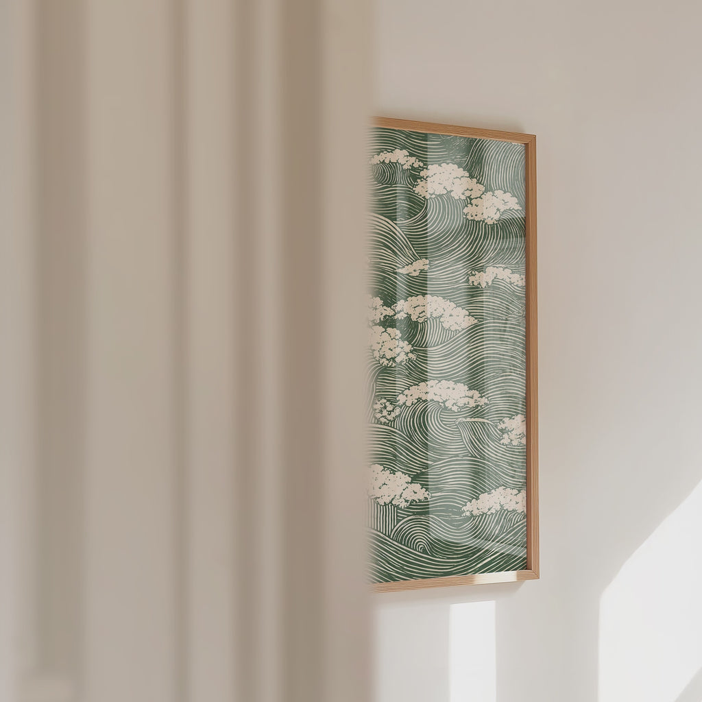 Waves and Clouds Poster – väggvideo