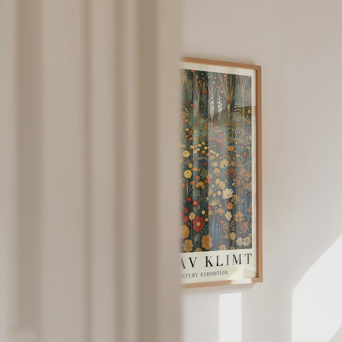 Gustav Klimt Golden Meadow Reverie Poster – väggvideo