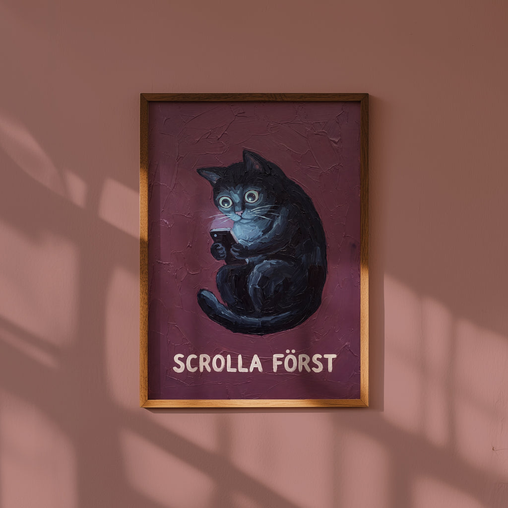 Scrolla Först Poster – i rum 2