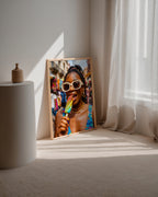 Summer Shades Poster i inramad rumsmiljö, tryckt i Sverige av Bozetto