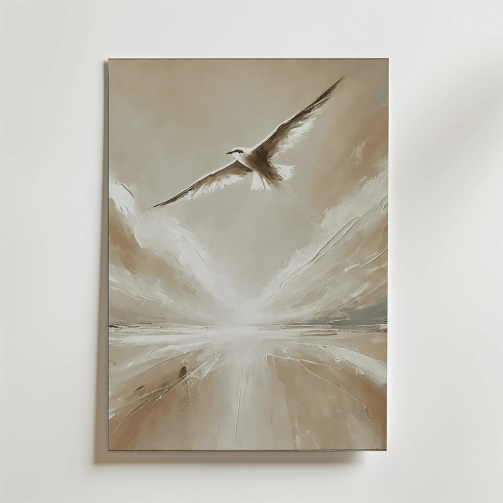 Wings of Silence – stilfullt konsttryck från Bozetto, tryckt på matt finpapper i hög tryckkvalitet