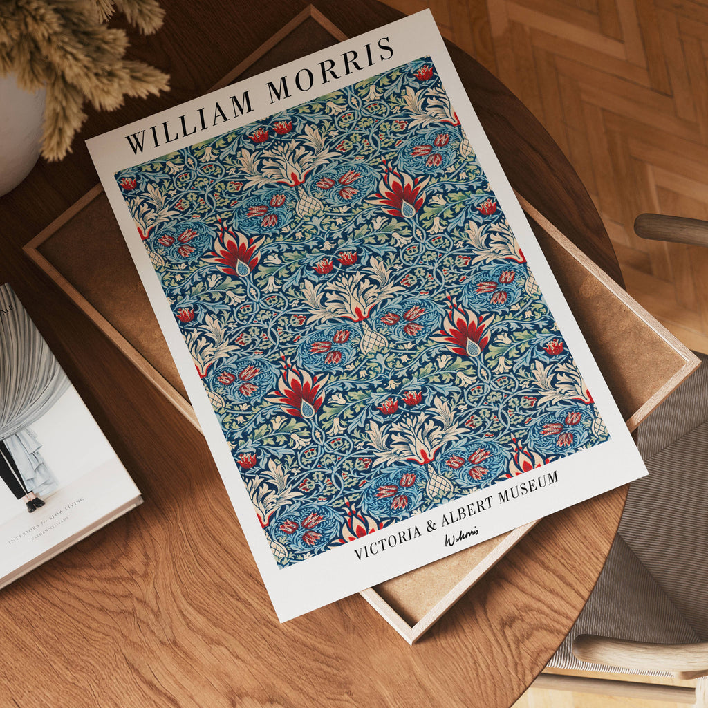 William Morris Victoria & – affisch med stilfullt motiv från Bozetto i hög kvalitet