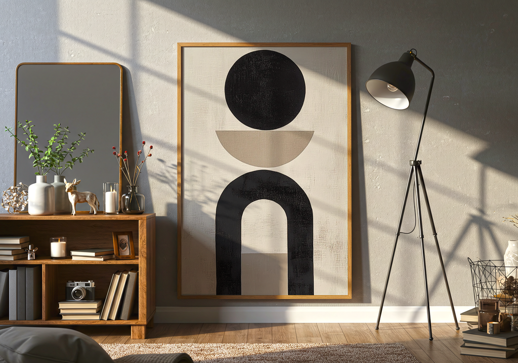 Abstract Shapes No.3 poster visad rakt fram – Bozetto affisch i hög tryckkvalitet