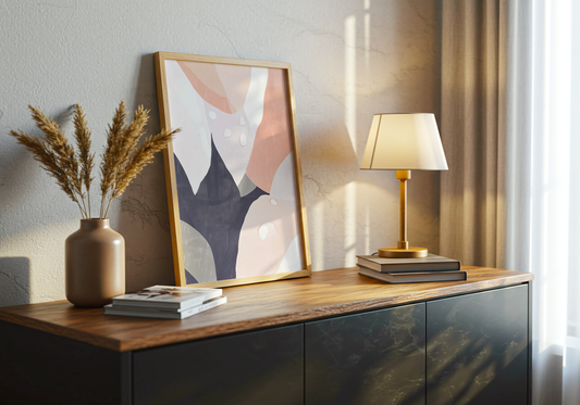 Camellia Charm Abstract Poster
