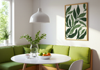 Green Botanical Leaf – affisch med snyggt motiv, köp enkelt hos Bozetto i flera storlekar