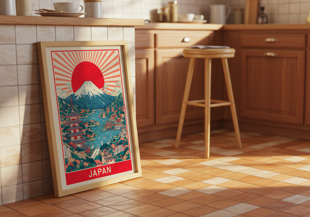 Tokyo Exhibition poster visad rakt fram – Bozetto affisch i hög tryckkvalitet i hög tryckkvalitet