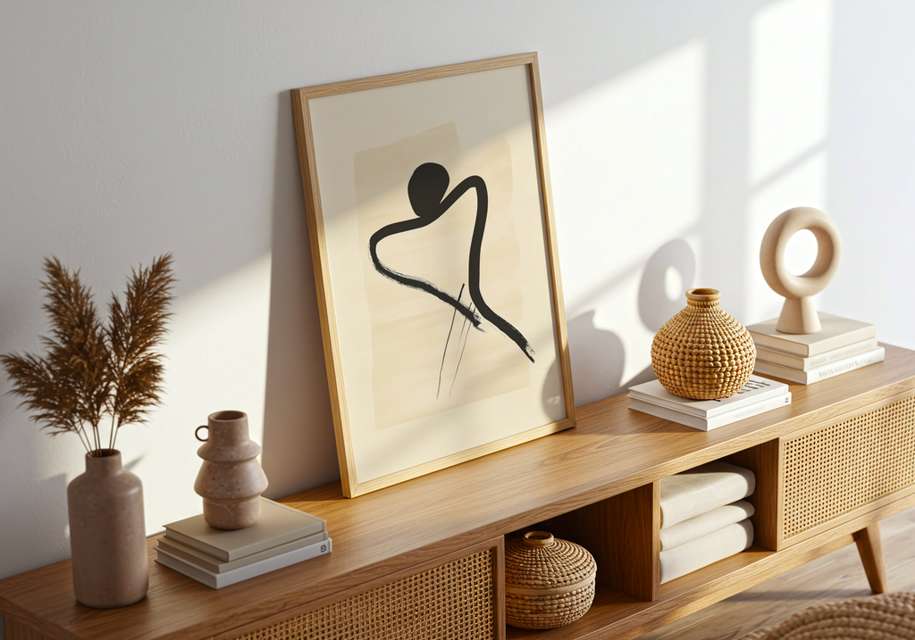 Dynamic Figure poster visad rakt fram – Bozetto affisch i hög tryckkvalitet i hög tryckkvalitet