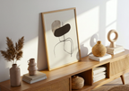 Geometric Silhouette poster visad rakt fram – Bozetto affisch i hög tryckkvalitet