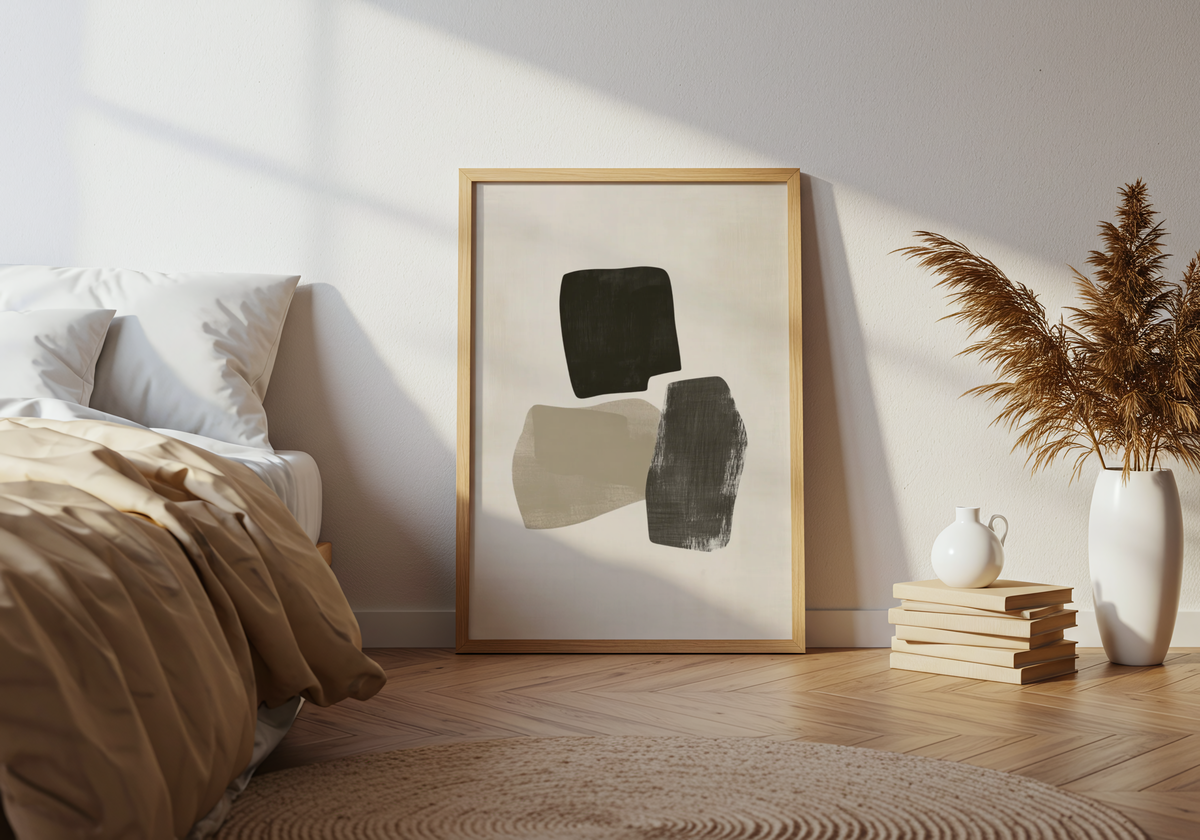 Muted Geometry poster visad rakt fram – Bozetto affisch i hög tryckkvalitet i hög tryckkvalitet