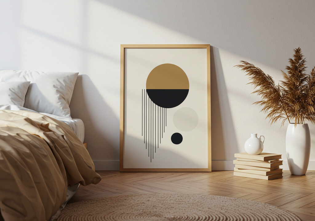 Golden Eclipse Drop poster visad rakt fram – Bozetto affisch i hög tryckkvalitet