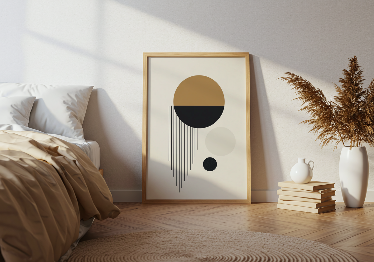Golden Eclipse Drop poster visad rakt fram – Bozetto affisch i hög tryckkvalitet