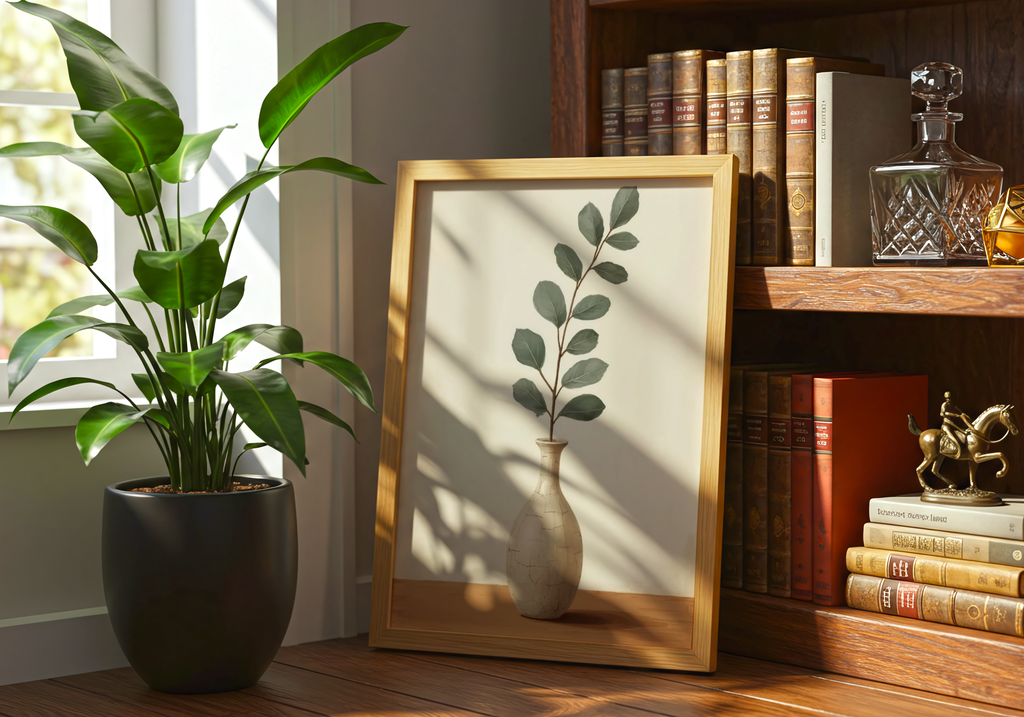 Ceramic Crackle Vase poster visad rakt fram – Bozetto affisch i hög tryckkvalitet