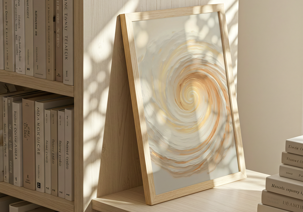 Abstract Spiral poster visad rakt fram – Bozetto affisch i hög tryckkvalitet i hög tryckkvalitet