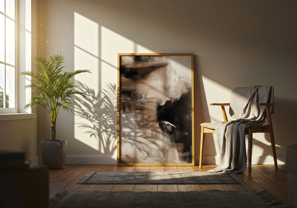 Abstract Shadows poster visad rakt fram – Bozetto affisch i hög tryckkvalitet i hög tryckkvalitet